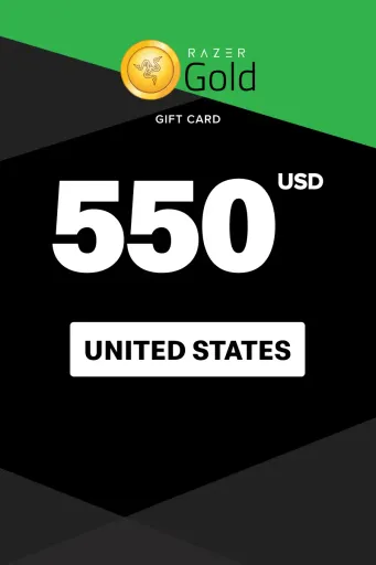Razer Gold 550 USD Gift Card (United States) - Digital Key