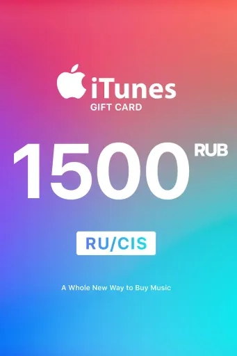 Apple iTunes 1500 RUB Gift Card (RU/CIS) - Digital Key