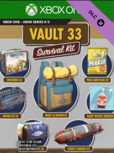 Fallout 76 - Vault 33 Survival Kit DLC (Global) (Xbox One) - Xbox Live - Digital Key
