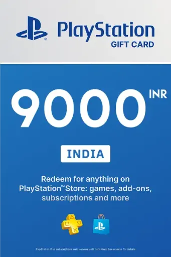 PlayStation Store 9000 INR Gift Card (India) - Digital Key