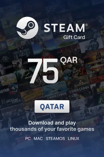 Steam Wallet 75 QAR Gift Card (Qatar) - Digital Key