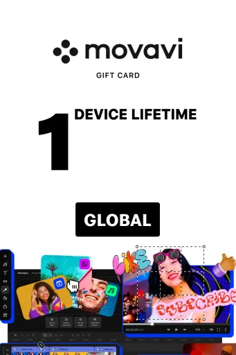 Product Image - Movavi Video Editor 2025 (Global) (PC) 1 Device Lifetime - Digital Key