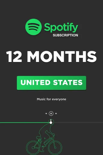 Spotify Premium 12 Months Subscription (United States) - Digital Key