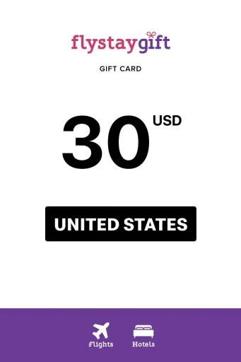 Flystay Gift 30 USD Gift Card (United States) - Digital Key