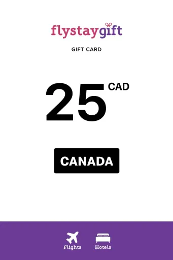 Flystay Gift 25 CAD Gift Card (Canada) - Digital Key