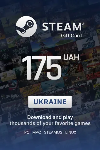 Steam Wallet 175 UAH Gift Card (Ukraine) - Digital Key
