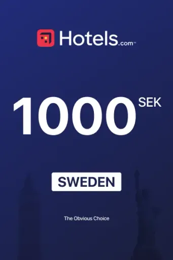 Hotels.com 1000 SEK Gift Card (Sweden) - Digital Key