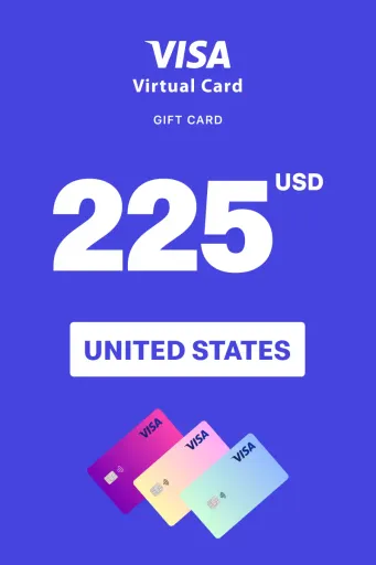 Virtual Visa 225 USD Gift Card (United States) - Digital Key