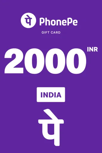 PhonePe 2000 INR Gift Card (India) - Digital Key