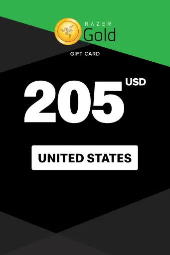 Razer Gold 205 USD Gift Card (United States) - Digital Key