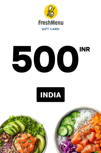 Fresh Menu 500 INR Gift Card (India) - Digital Key