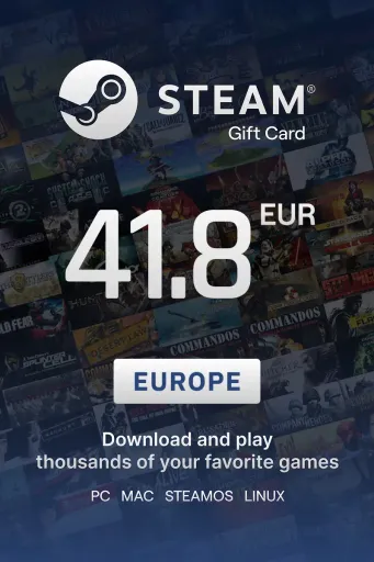 Steam Wallet 41.8 EUR Gift Card (Europe) - Digital Key