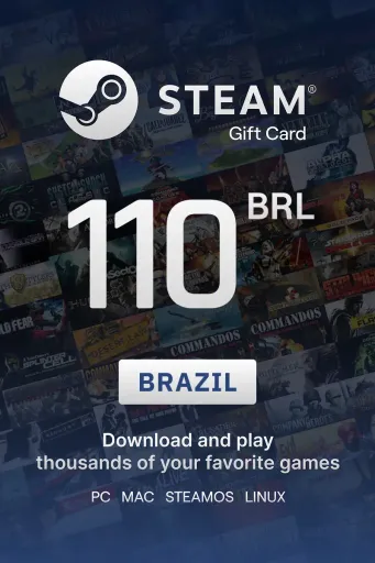 Steam Wallet 110 BRL Gift Card (Brazil) - Digital Key