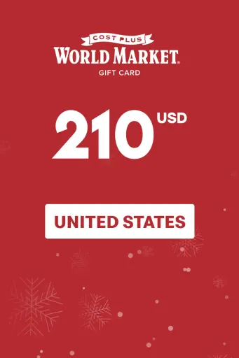 Cost Plus World Market 210 USD Gift Card (United States) - Digital Key