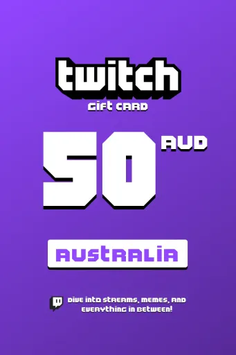 Twitch 50 AUD Gift Card (Australia) - Digital Key