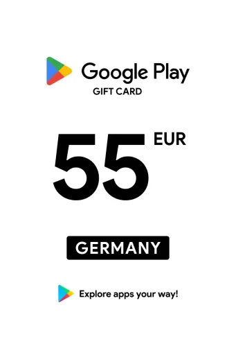 Google Play 55 EUR Gift Card (Germany) - Digital Key