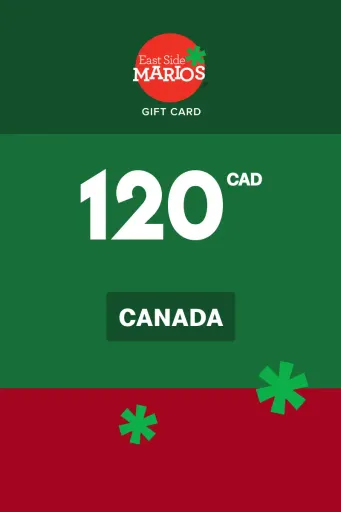 Product Image - East Side Mario's 120 CAD Gift Card (Canada) - Digital Key