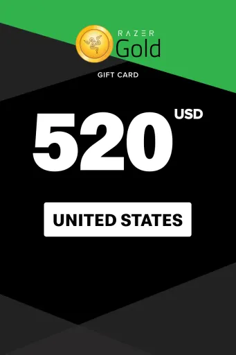 Razer Gold 520 USD Gift Card (United States) - Digital Key