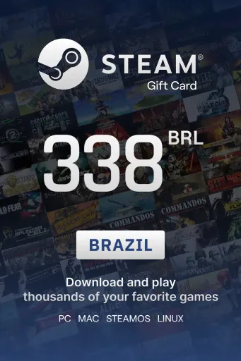 Steam Wallet 338 BRL Gift Card (Brazil) - Digital Key