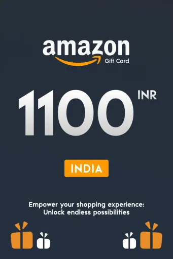 Amazon 1100 INR Gift Card (India) - Digital Key