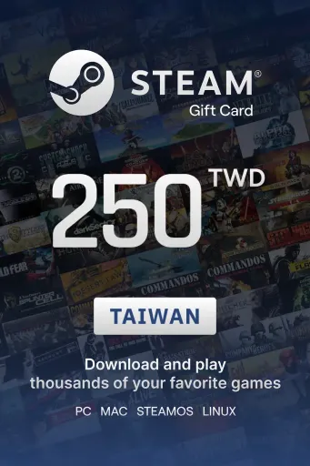 Steam Wallet 250 TWD Gift Card (Taiwan) - Digital Key