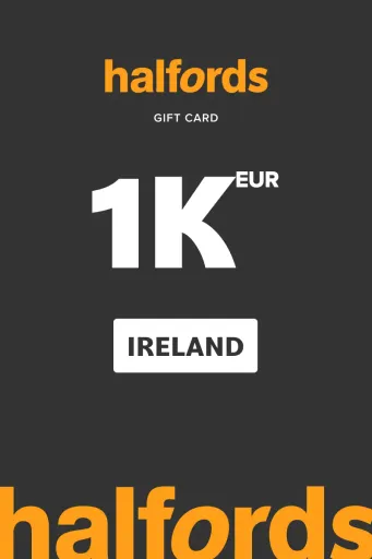 Halfords 1000 EUR Gift Card (Ireland) - Digital Key