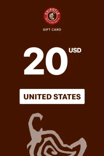 Chipotle 20 USD Gift Card (United States) - Digital Key