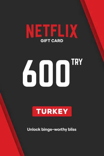 Netflix 600 TRY Gift Card (Turkey) - Digital Key