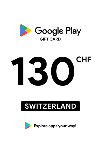 Google Play 130 CHF Gift Card (Switzerland) - Digital Key