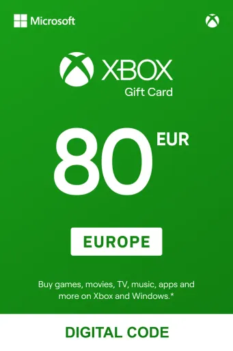 Xbox 80 EUR Gift Card (Europe) - Digital Key
