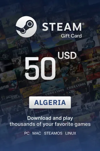 Steam Wallet 50 USD Gift Card (Algeria) - Digital Key
