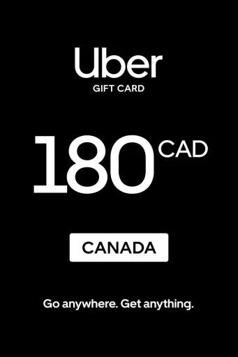 Uber 180 CAD Gift Card (Canada) - Digital Key