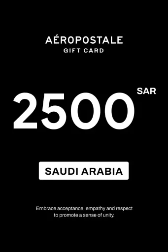 Aeropostale 2500 SAR Gift Card (Saudi Arabia) - Digital Key