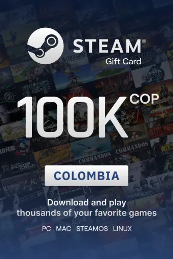Steam Wallet 100000 COP Gift Card (Colombia) - Digital Key