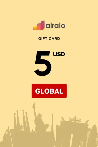 Airalo 5 USD Gift Card (Global) - Digital Key