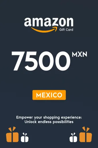 Amazon 7500 MXN Gift Card (Mexico) - Digital Key