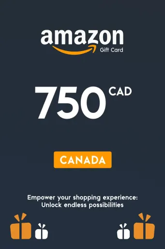 Amazon 750 CAD Gift Card (Canada) - Digital Key