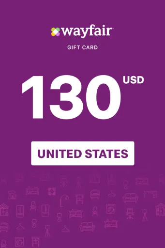 Wayfair 130 USD Gift Card (United States) - Digital Key