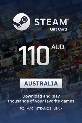 Steam Wallet 110 AUD Gift Card (Australia) - Digital key