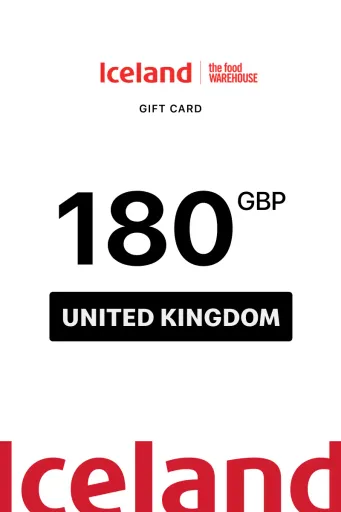 Iceland 180 GBP Gift Card (United Kingdom) - Digital Key