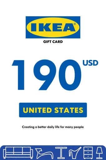 IKEA 190 USD Gift Card (United States) - Digital Key