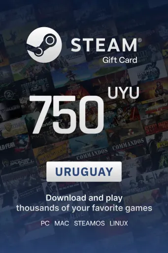 Steam Wallet 750 UYU Gift Card (Uruguay) - Digital Key