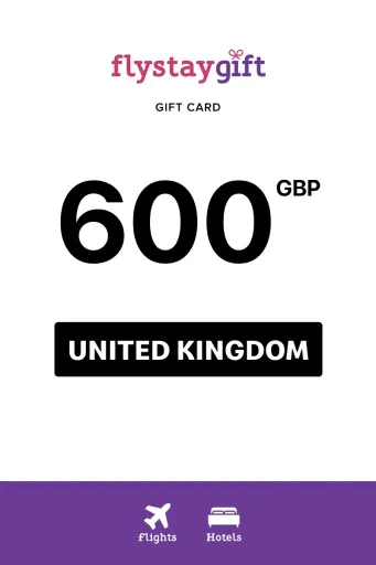 Flystay Gift 600 GBP Gift Card (United Kingdom) - Digital Key