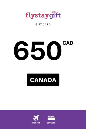 Flystay Gift 650 CAD Gift Card (Canada) - Digital Key