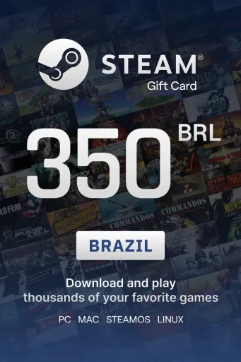 Steam Wallet 350 BRL Gift Card (Brazil) - Digital Key