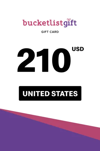 BucketlistGift 210 USD Gift Card (United States) - Digital Key