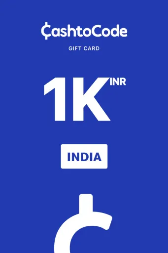 Product Image - CashtoCode 1000 INR Gift Card (India) - Digital Key