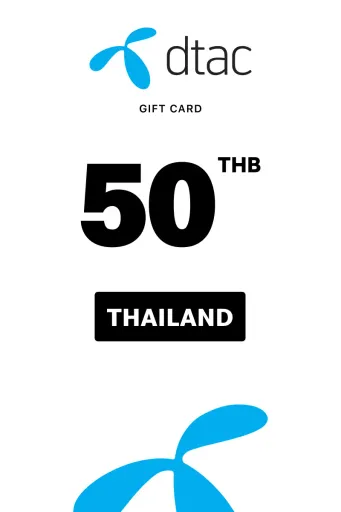 dtac 50 THB Gift Card (Thailand) - Digital Key