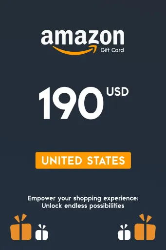 Amazon 190 USD Gift Card (United States) - Digital Key