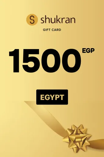 Shukran 1500 EGP Gift Card (Egypt) - Digital Key
